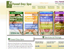 Tablet Screenshot of forestdayspany.com